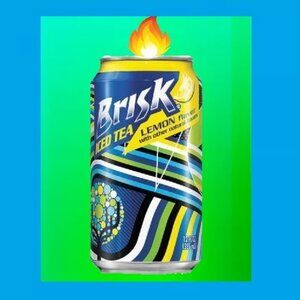 12oz Brisk Lemon Ice Tea Candle Can Handcrafted in TN Scented Great Holiday Gift